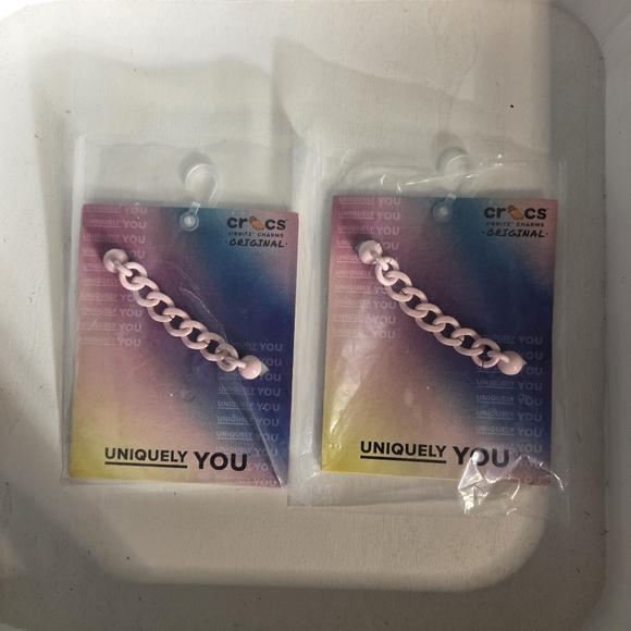 CROCS jibitz Pink Chain Accent - Picture 2 of 4